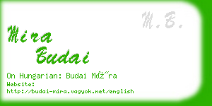 mira budai business card